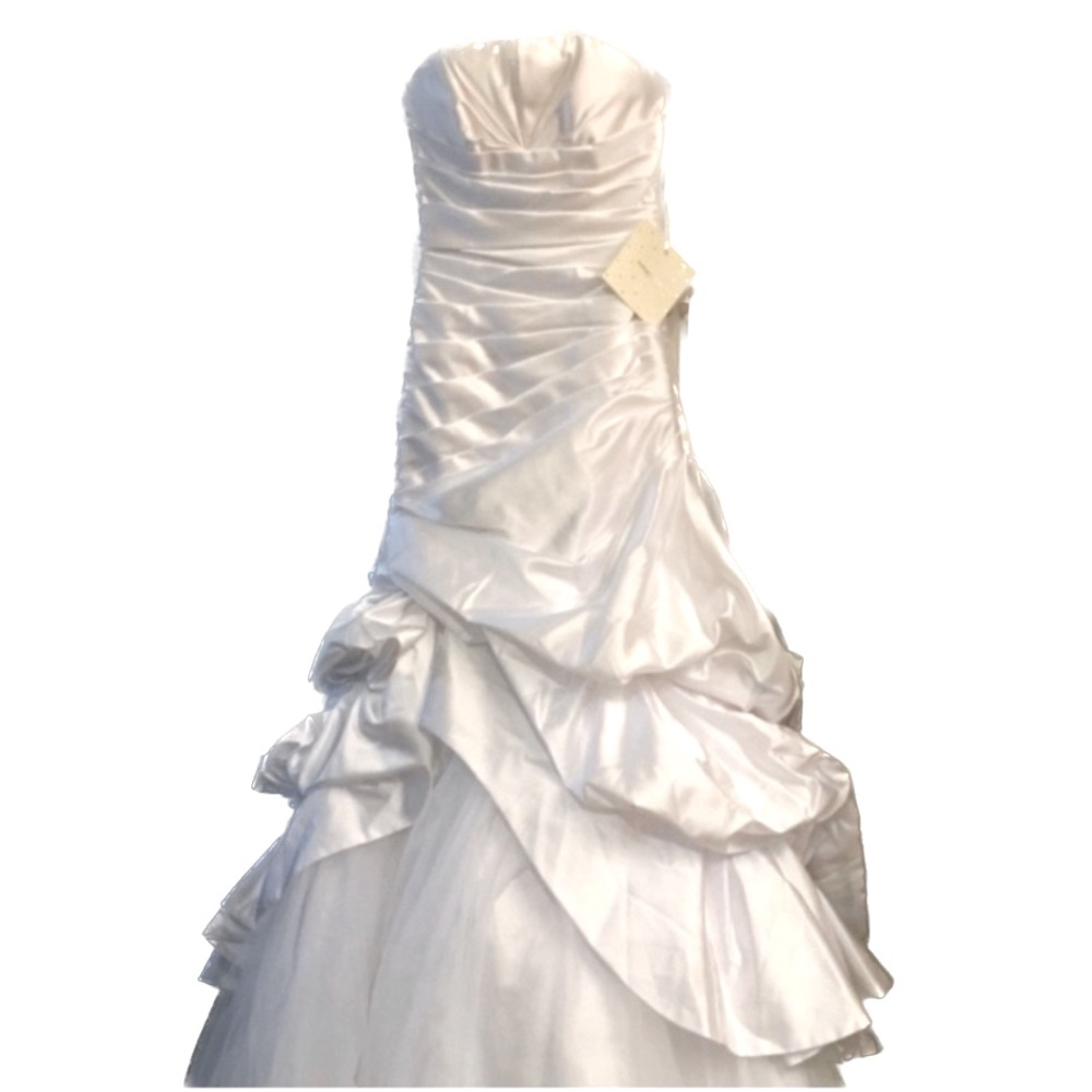 NEW Pronovias White Formal Wedding Gown Sz 4